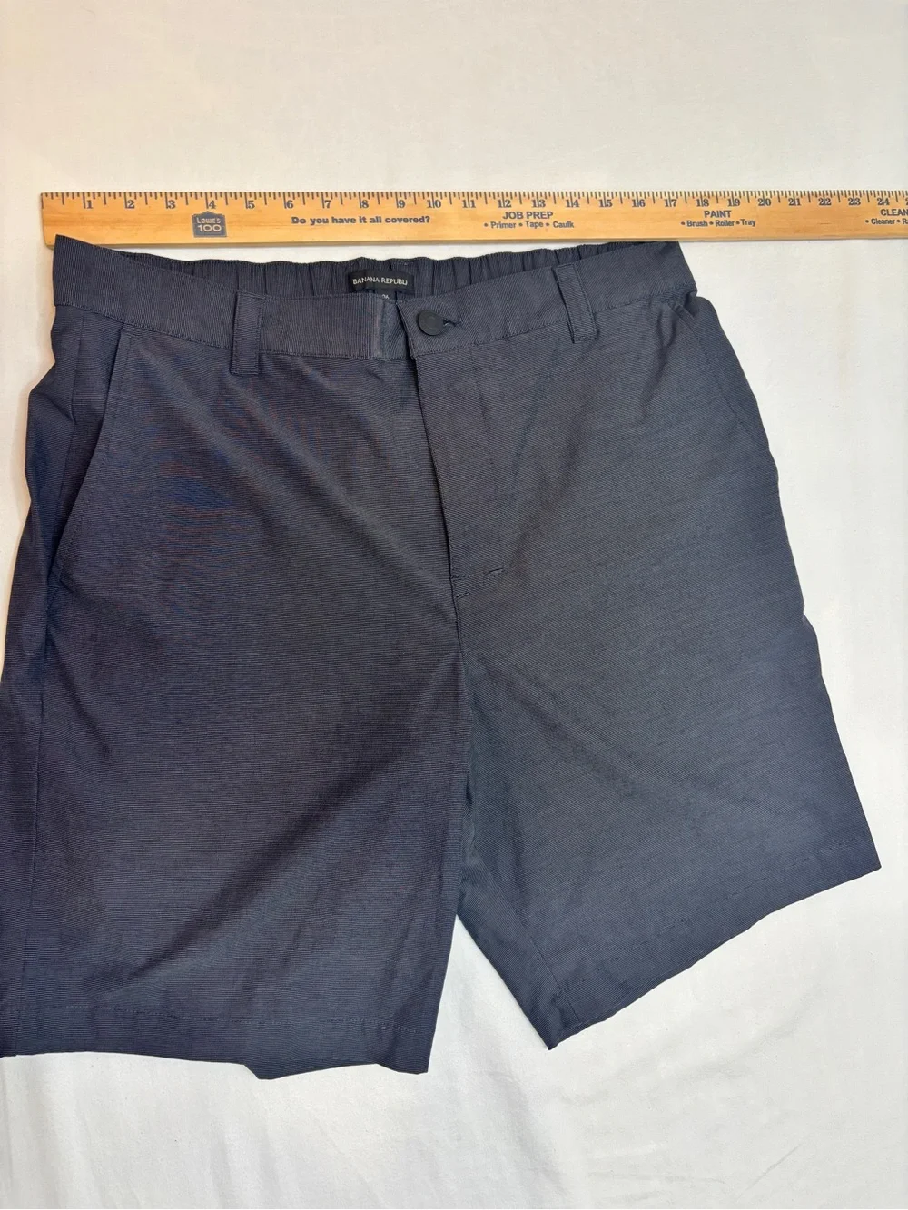 Banana Republic Performance Hybrid Shorts Men's 36 Gray Stretch Casual
